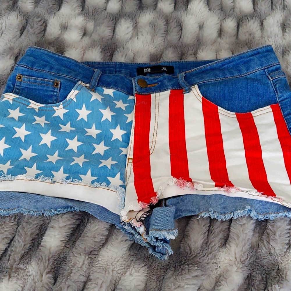 Denim shorts